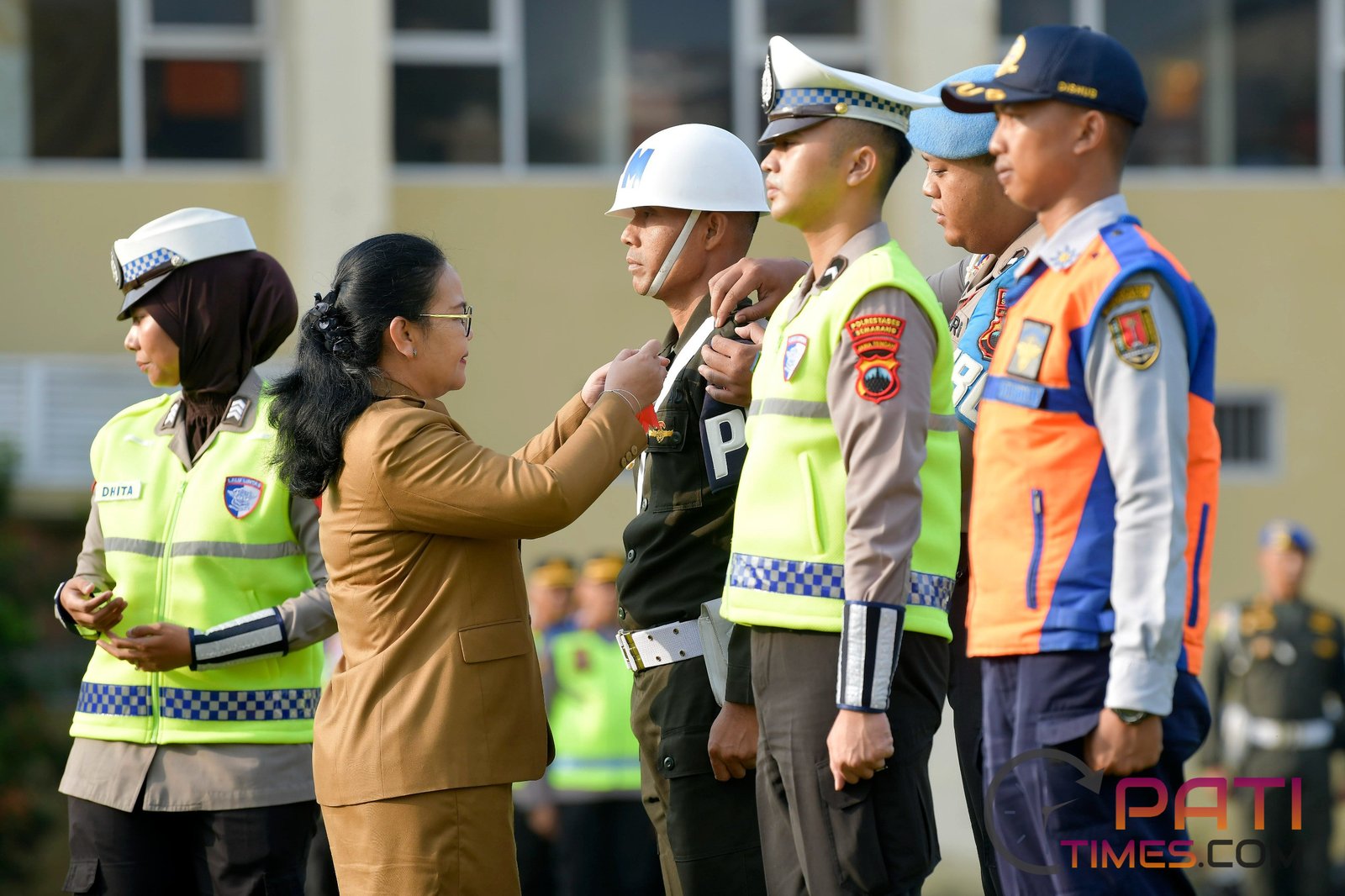Wali Kota Semarang, Agustina Wilujeng dalam Apel Gelar Pasukan /semarangkota