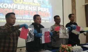 pati-polresta-pati Konferensi Pers di Polresta Pati, Sabtu (31/10/2026) siang.